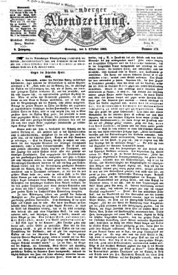 Nürnberger Abendzeitung Sonntag 4. Oktober 1863