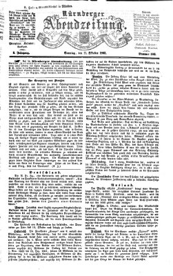 Nürnberger Abendzeitung Sonntag 11. Oktober 1863