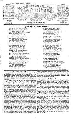 Nürnberger Abendzeitung Montag 19. Oktober 1863