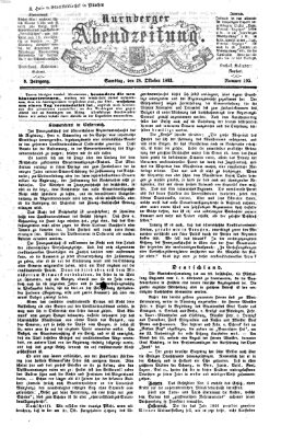 Nürnberger Abendzeitung Samstag 24. Oktober 1863