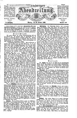 Nürnberger Abendzeitung Montag 26. Oktober 1863