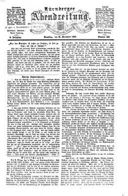 Nürnberger Abendzeitung Samstag 21. November 1863