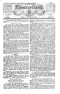 Nürnberger Abendzeitung Montag 30. November 1863