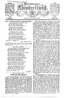 Nürnberger Abendzeitung Sonntag 6. Dezember 1863