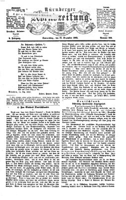 Nürnberger Abendzeitung Donnerstag 17. Dezember 1863