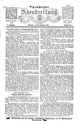 Nürnberger Abendzeitung Mittwoch 30. Dezember 1863