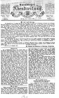 Nürnberger Abendzeitung Freitag 1. Januar 1864