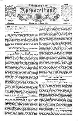 Nürnberger Abendzeitung Dienstag 26. Januar 1864