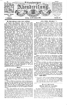 Nürnberger Abendzeitung Freitag 29. Januar 1864