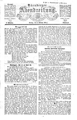 Nürnberger Abendzeitung Freitag 5. Februar 1864