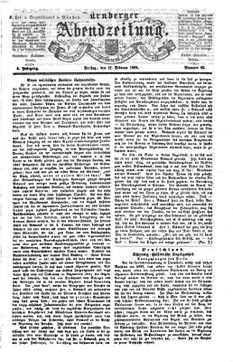 Nürnberger Abendzeitung Freitag 12. Februar 1864