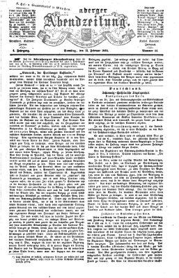 Nürnberger Abendzeitung Samstag 13. Februar 1864