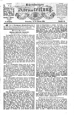 Nürnberger Abendzeitung Donnerstag 18. Februar 1864