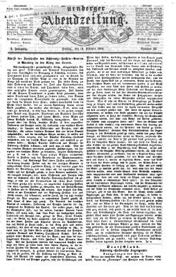 Nürnberger Abendzeitung Freitag 19. Februar 1864