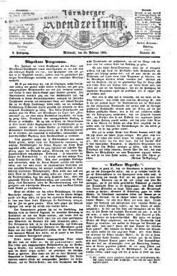 Nürnberger Abendzeitung Mittwoch 24. Februar 1864