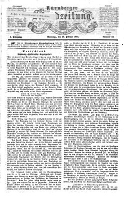 Nürnberger Abendzeitung Sonntag 28. Februar 1864