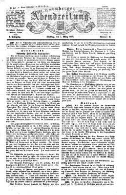 Nürnberger Abendzeitung Dienstag 1. März 1864