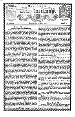 Nürnberger Abendzeitung Mittwoch 23. März 1864