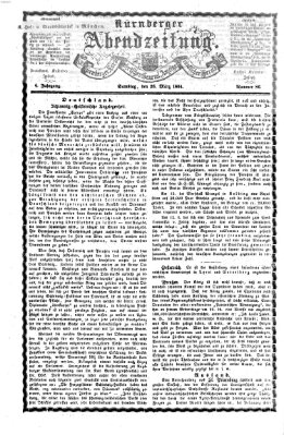 Nürnberger Abendzeitung Samstag 26. März 1864