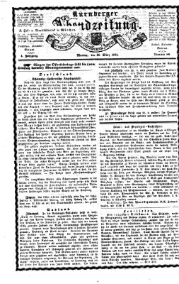 Nürnberger Abendzeitung Montag 28. März 1864