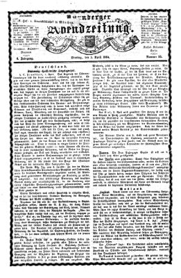 Nürnberger Abendzeitung Dienstag 5. April 1864