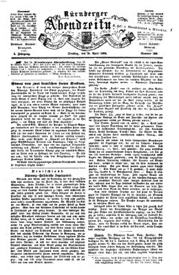 Nürnberger Abendzeitung Dienstag 19. April 1864