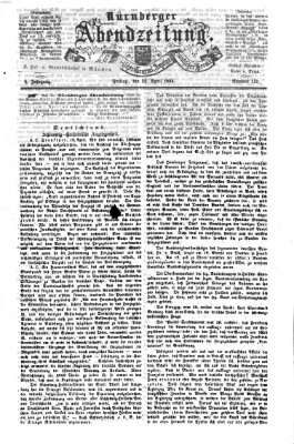 Nürnberger Abendzeitung Freitag 22. April 1864