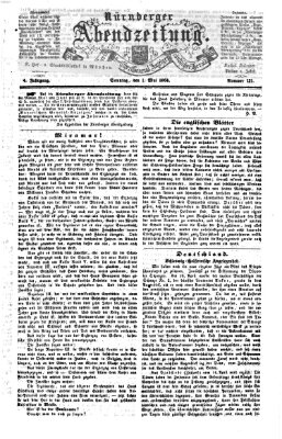 Nürnberger Abendzeitung Sonntag 1. Mai 1864