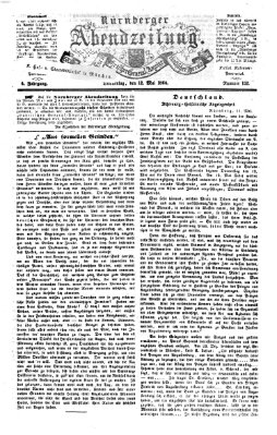 Nürnberger Abendzeitung Donnerstag 12. Mai 1864