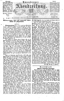 Nürnberger Abendzeitung Mittwoch 15. Juni 1864