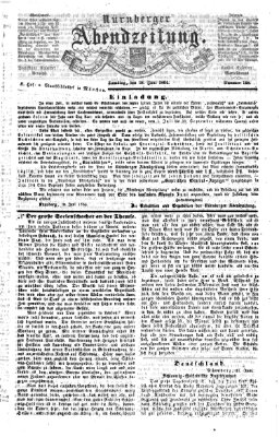 Nürnberger Abendzeitung Samstag 18. Juni 1864