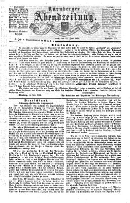 Nürnberger Abendzeitung Mittwoch 22. Juni 1864