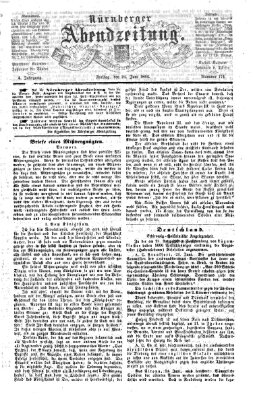 Nürnberger Abendzeitung Freitag 24. Juni 1864