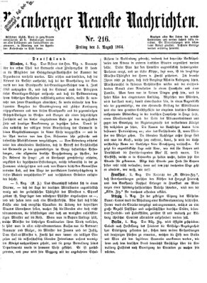 Nürnberger neueste Nachrichten Freitag 5. August 1864