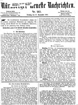 Nürnberger neueste Nachrichten Dienstag 27. September 1864