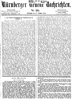 Nürnberger neueste Nachrichten Mittwoch 19. Oktober 1864