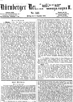 Nürnberger neueste Nachrichten Freitag 9. Dezember 1864