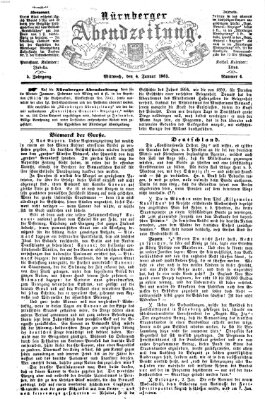 Nürnberger Abendzeitung Mittwoch 4. Januar 1865