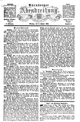 Nürnberger Abendzeitung Montag 9. Januar 1865