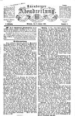 Nürnberger Abendzeitung Mittwoch 11. Januar 1865