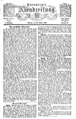 Nürnberger Abendzeitung Montag 23. Januar 1865