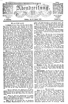 Nürnberger Abendzeitung Dienstag 24. Januar 1865