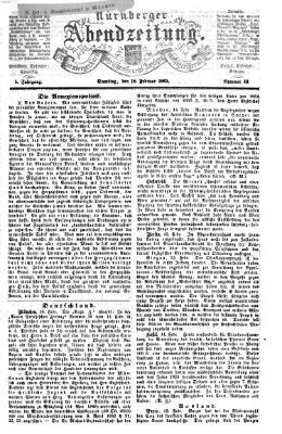 Nürnberger Abendzeitung Samstag 18. Februar 1865