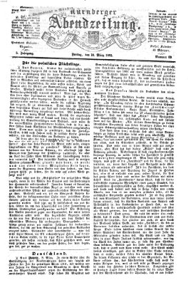 Nürnberger Abendzeitung Freitag 10. März 1865