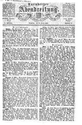 Nürnberger Abendzeitung Samstag 18. März 1865