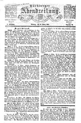 Nürnberger Abendzeitung Montag 20. März 1865