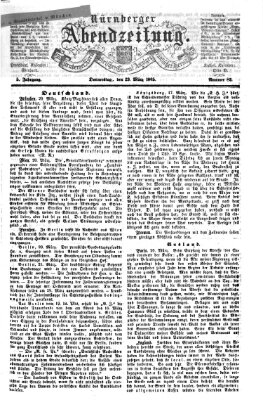 Nürnberger Abendzeitung Donnerstag 23. März 1865