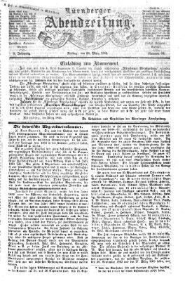 Nürnberger Abendzeitung Freitag 24. März 1865