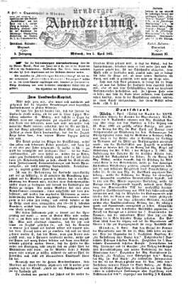 Nürnberger Abendzeitung Mittwoch 5. April 1865