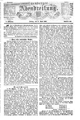 Nürnberger Abendzeitung Freitag 14. April 1865